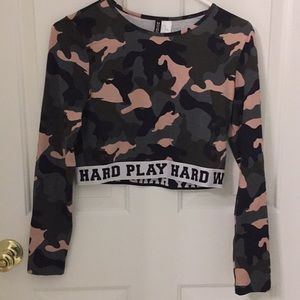 Camouflage Cropped Top